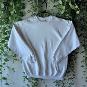 Port and Company Classic White Sweatshirt